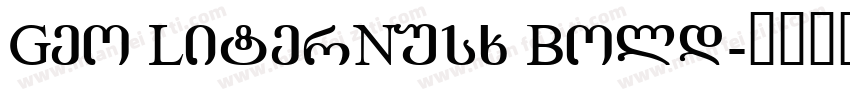 Geo LiterNusx Bold字体转换